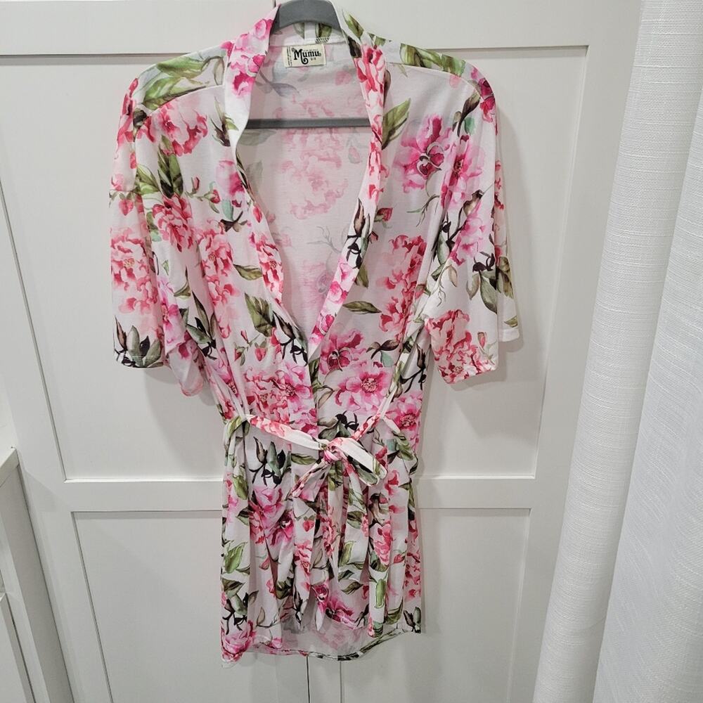 Show me MuMu Brie Floral Robe O/S